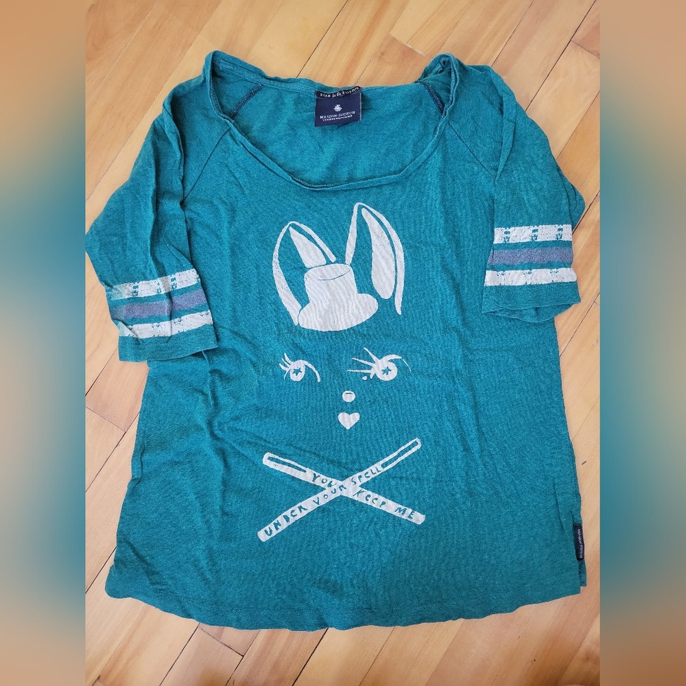 Maison Scotch Bunny 3/4 Sleeves Top